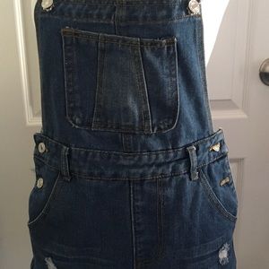 Denim Bib Overall shorts